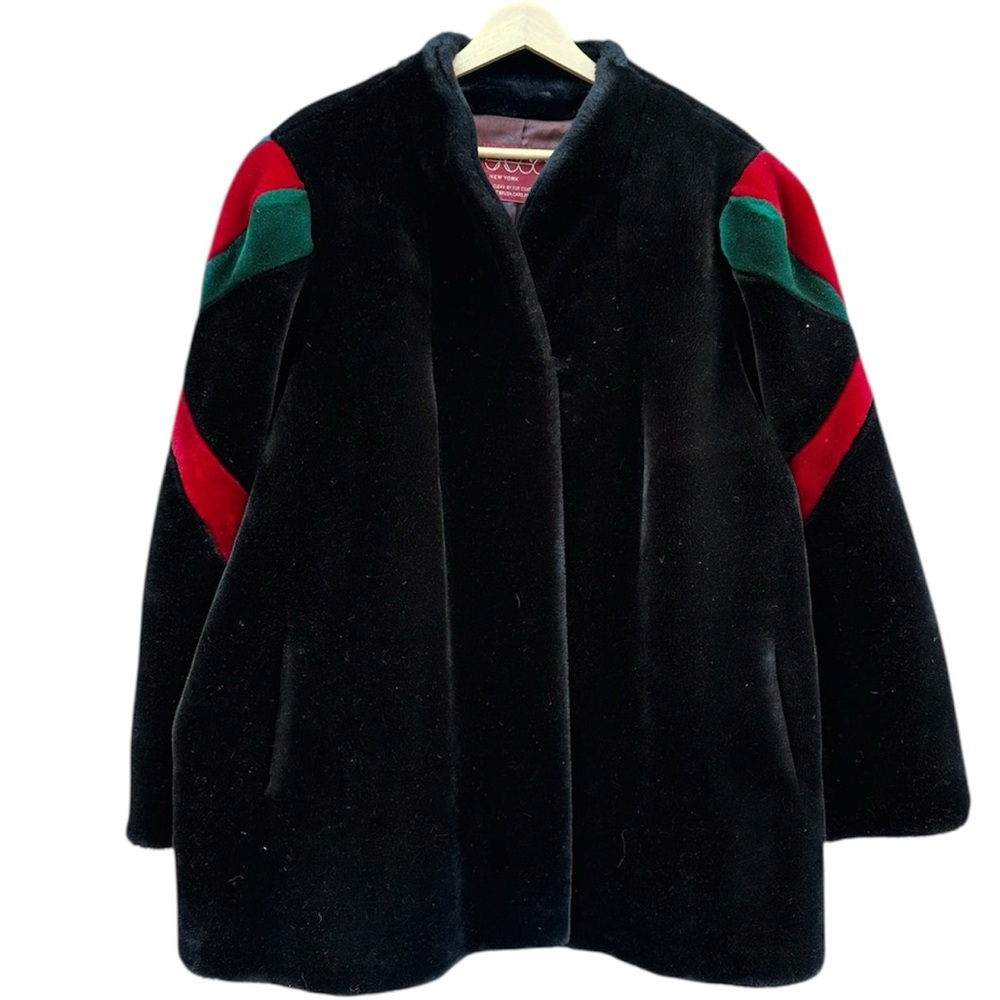Vintage Sasson Faux Fur Coat Overcoat Regal Oversized 70s 80s S Small 6